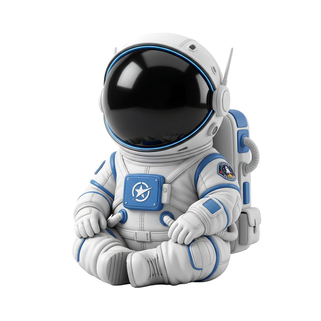 Sitting astronaut